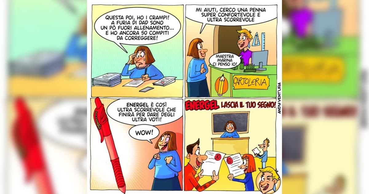 Con EnerGel viene voglia di scrivere a mano
