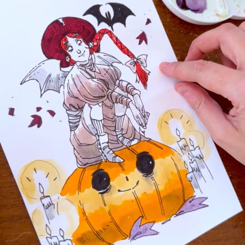 Tutorial illustrazione dark con Rachele Aragno