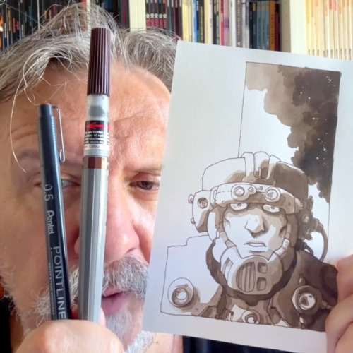 Character design con Pointliner Seppia