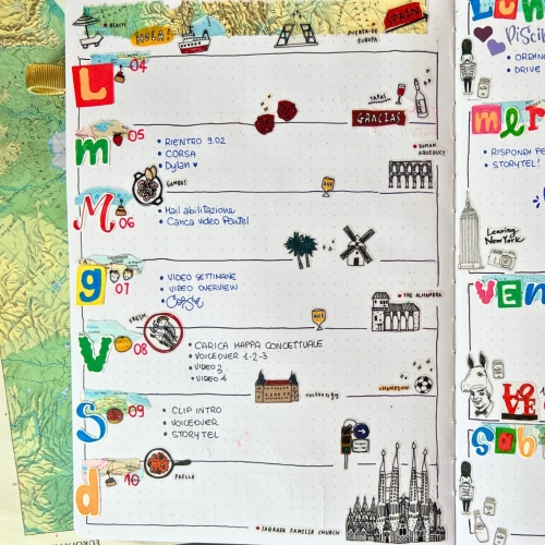 Corso base di Bullet Journal - Lezione 3: planner settimanale